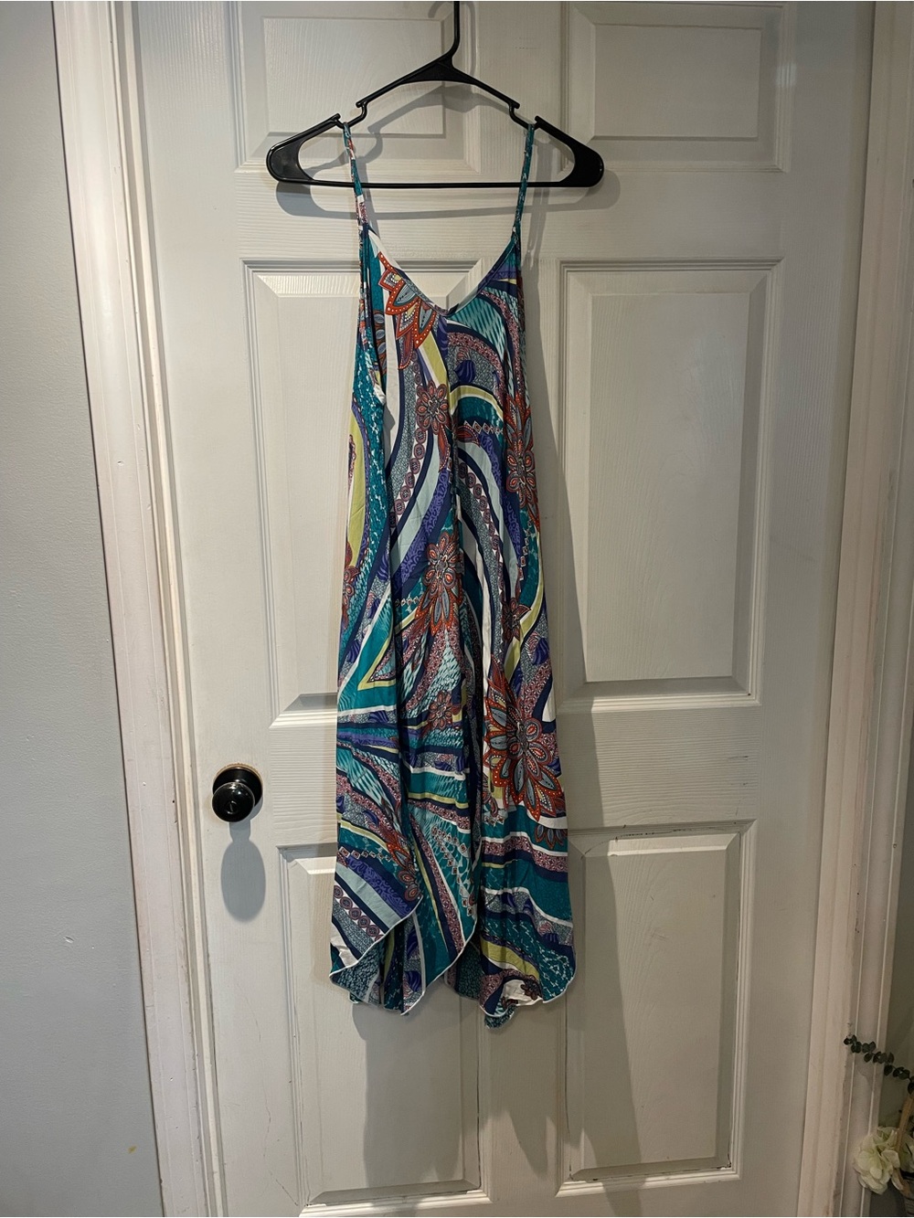 J.Stars Colorful whisical Bohemian Spaghetti Strap Sundress S/M